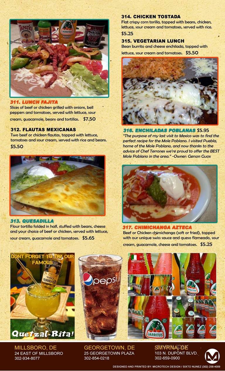 La Quetzalteca Mexican Restaurant - Georgetown, DE