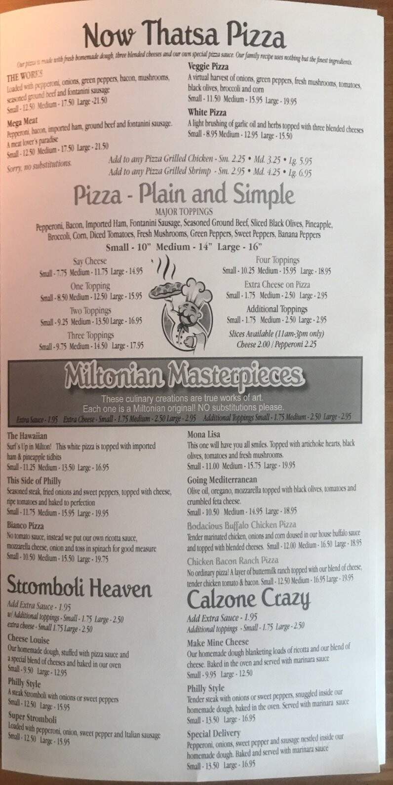 Miltonion Pizzeria - Milton, DE