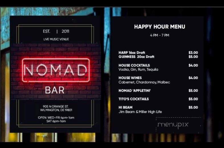 The Nomad Bar - Wilmington, DE