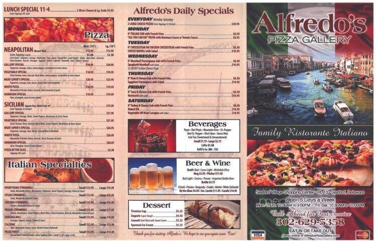 Alfredo's Pizza Gallery - Seaford, DE